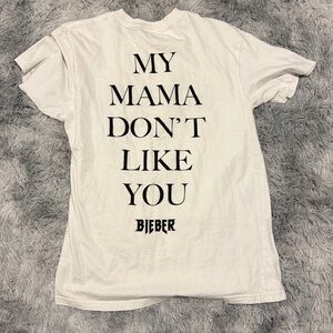Justin Bieber Purpose Tour My Mama Don't Like You Concert Music Promo shirt S